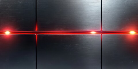 Obraz premium Abstract futuristic background with glowing red lights and texture