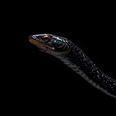 beautiful animal in a studio isolated on black wild life