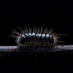 beautiful animal in a studio isolated on black wild life