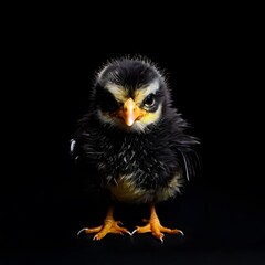 Fototapeta premium beautiful animal in a studio isolated on black wild life