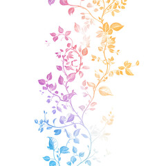 Creative 2D Doodle Floral Illustrations Text Space for Versatile Designs, Greeting Cards, Invitations