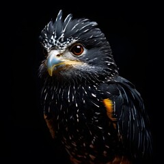 Fototapeta premium beautiful animal in a studio isolated on black wild life