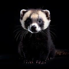 Obraz premium beautiful animal in a studio isolated on black wild life