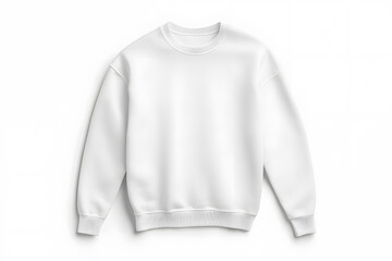 Fototapeta premium White sweatshirt mockup isolated on a white background