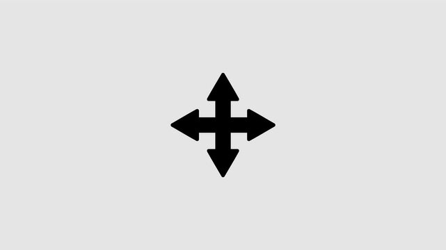 Increasing and decreasing screen size graphic animation. Alpha channel. Transparent background motion design. 4K resolution
