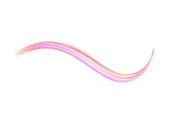  Glowing Light Trails on transparent background 