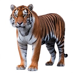 Obraz premium Majestic Bengal Tiger Standing In Full View