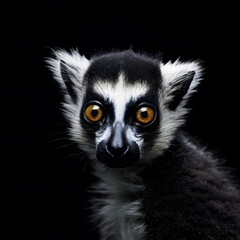 Obraz premium beautiful animal in a studio isolated on black wild life