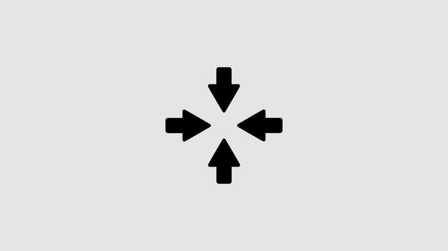 Increasing and decreasing screen size graphic animation. Alpha channel. Transparent background motion design. 4K resolution