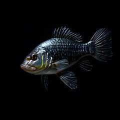 Fototapeta premium beautiful animal in a studio isolated on black wild life