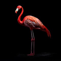 beautiful animal in a studio isolated on black wild life