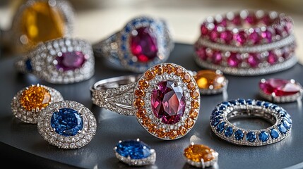 Exquisite Gemstone Rings and Jewelry Collection