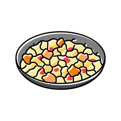 drunken noodles thai cuisine color icon vector. drunken noodles thai cuisine sign. isolated symbol illustration