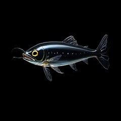 Fototapeta premium beautiful animal in a studio isolated on black wild life