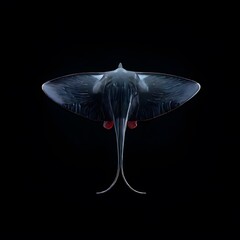 beautiful animal in a studio isolated on black wild life