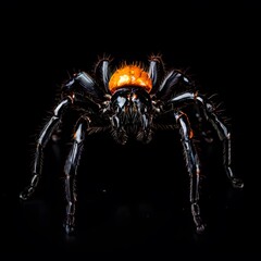 Fototapeta premium beautiful animal in a studio isolated on black wild life