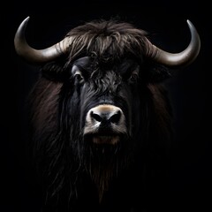 Fototapeta premium beautiful animal in a studio isolated on black wild life