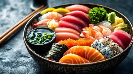 Vibrant Sashimi Delight: A Feast for the Senses
