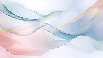 Obraz premium meditative abstract image, with soft, flowing lines and a calming color palette.