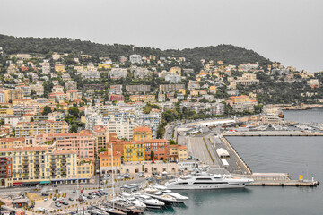 Fototapeta premium France. Nice. Cote d'Azur. Buildings and structures