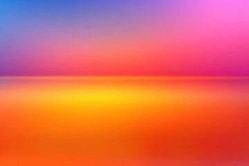 Obraz premium Minimalistic rainbow horizon design for creative projects