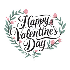 Happy valentine's day typography T-shirt design vector art