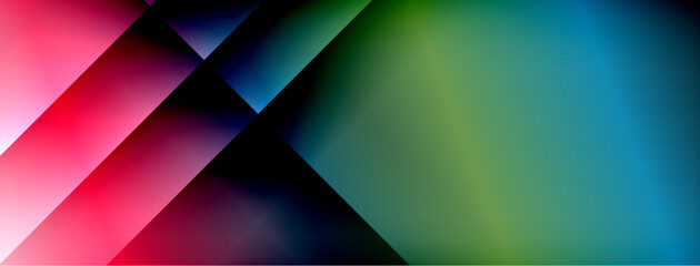 Obraz premium Colorful gradient with lines made of shadow and light. Creative background