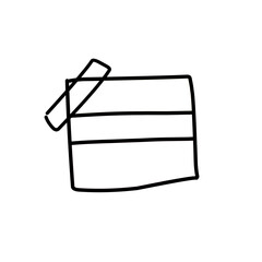 Hand drawn doodle note paper