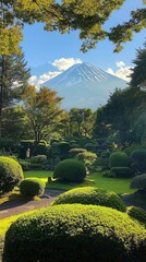 Obraz premium Experience Mt. Fuji's Lush Summer Beauty
