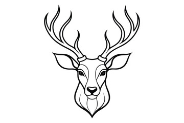 Deer head icon vector illustration
