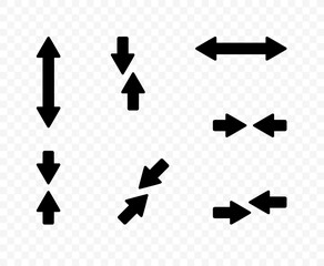 Dimension measurement arrow vector design