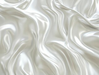 Creamy fabric, softly draped, luxurious folds.