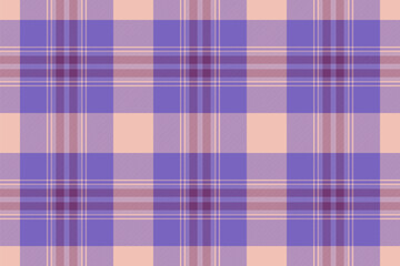 Madras background fabric tartan, mexican check vector pattern. Back to school textile plaid texture seamless in indigo and light colors.