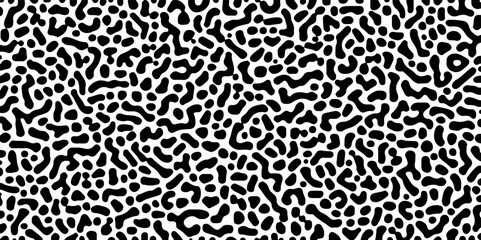 Linear design with biological shapes. Cell division science. Abstract Turing pattern background. Reaction diffusion pattern. chaotic motion. Seamless brush pen textile doodle pattern grunge texture.