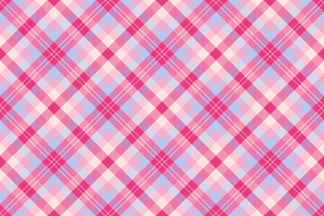 Stage pattern tartan texture, scotland vector check textile. Golf background seamless fabric plaid in pink and misty rose colors.
