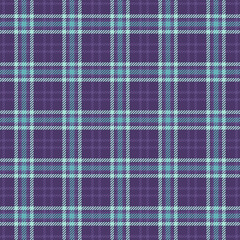 Customizable fabric plaid pattern, wallpaper check texture textile. December vector tartan seamless background in violet and light colors.