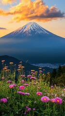 Summer Beauty Mt. Fuji's Lush Landscapes