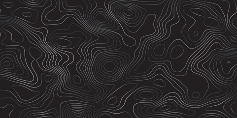 Fototapeta premium Abstract topographic map background. Topographic map lines contour background. 