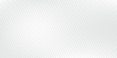 Dotted gradient vector illustration, white and black halftone background, horizontal seamless dotted lines, monochrome dots texture backdrop, retro effect. modern