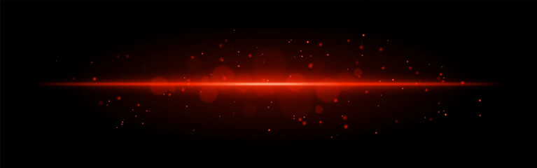 Red glowing line icon. Vibrant horizontal beam, illuminated particles, abstract light effect, futuristic energy, minimalistic decor, dynamic modern design, radiant visual © Кирилл Макаров