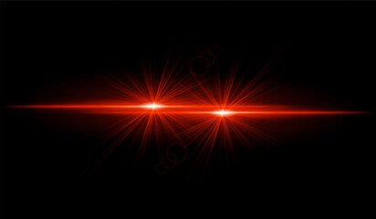 Dual red starburst. Bright intersecting beams, glowing particles, radiant light effects, warm illumination, abstract lighting design, futuristic energy, decorative visuals