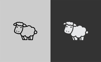 black and white sheep