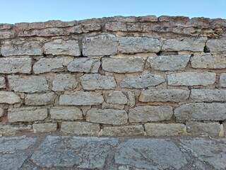A medieval stone wall