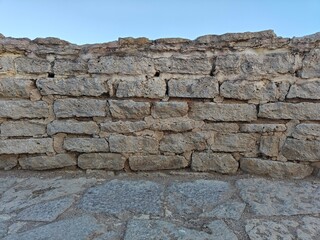 A medieval stone wall