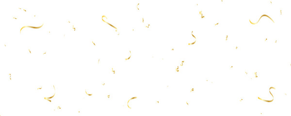 Confetti abstract seamless background template design. Gold ribbon luxury greeting confetti pattern.