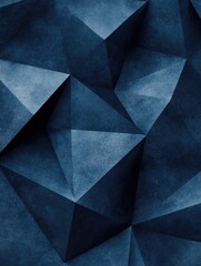 Fototapeta premium Abstract digital art with blue and gray tones, featuring geometric shapes and a gradient effect for a modern, tech-inspired look.
