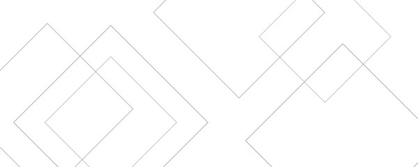 Modern and minimal concept white and gray abstract square pattern background. Elegant  geometric background with copy space template design for business, presentation, banner.