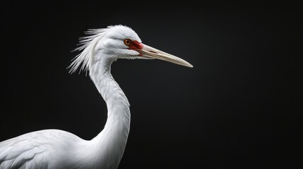 Fototapeta premium crane on a dark background