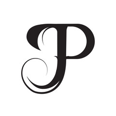 MV LETTER LOGO WITH TWO COLOR