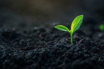 Seedling in the Spotlight: A Symbol of Hope